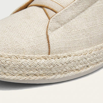 Herren Strick-Slip-On-Sneaker mit Jute-Besatz-Footwear for men-Alpenkind