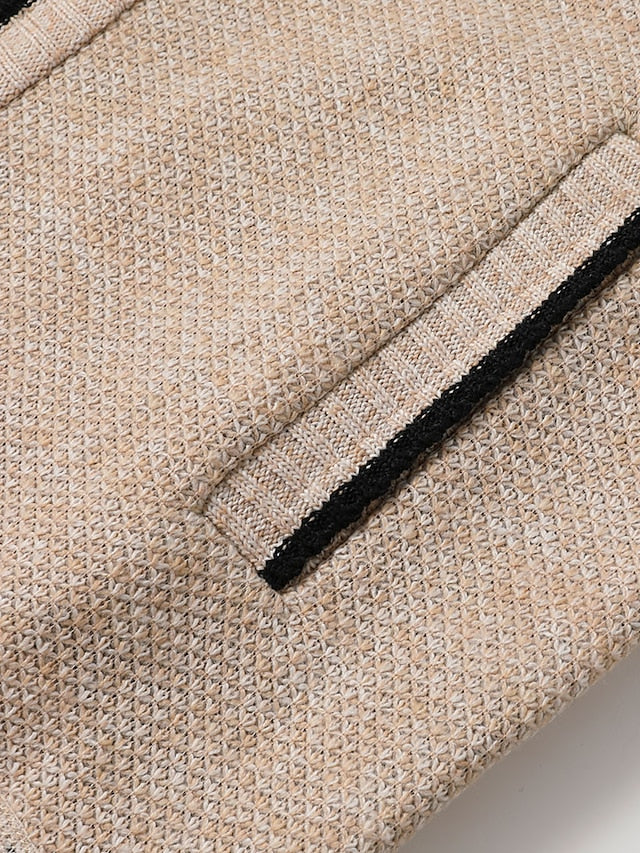 Herren-Strickjacke mit durchgehendem Reißverschluss und Rippstrick-Cardigan for men-Alpenkind