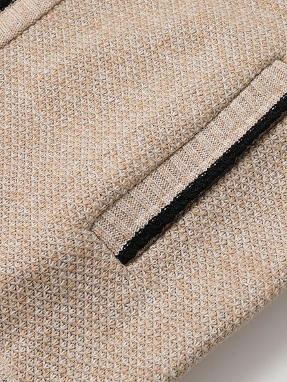 Herren-Strickjacke mit durchgehendem Reißverschluss und Rippstrick-Cardigan for men-Alpenkind