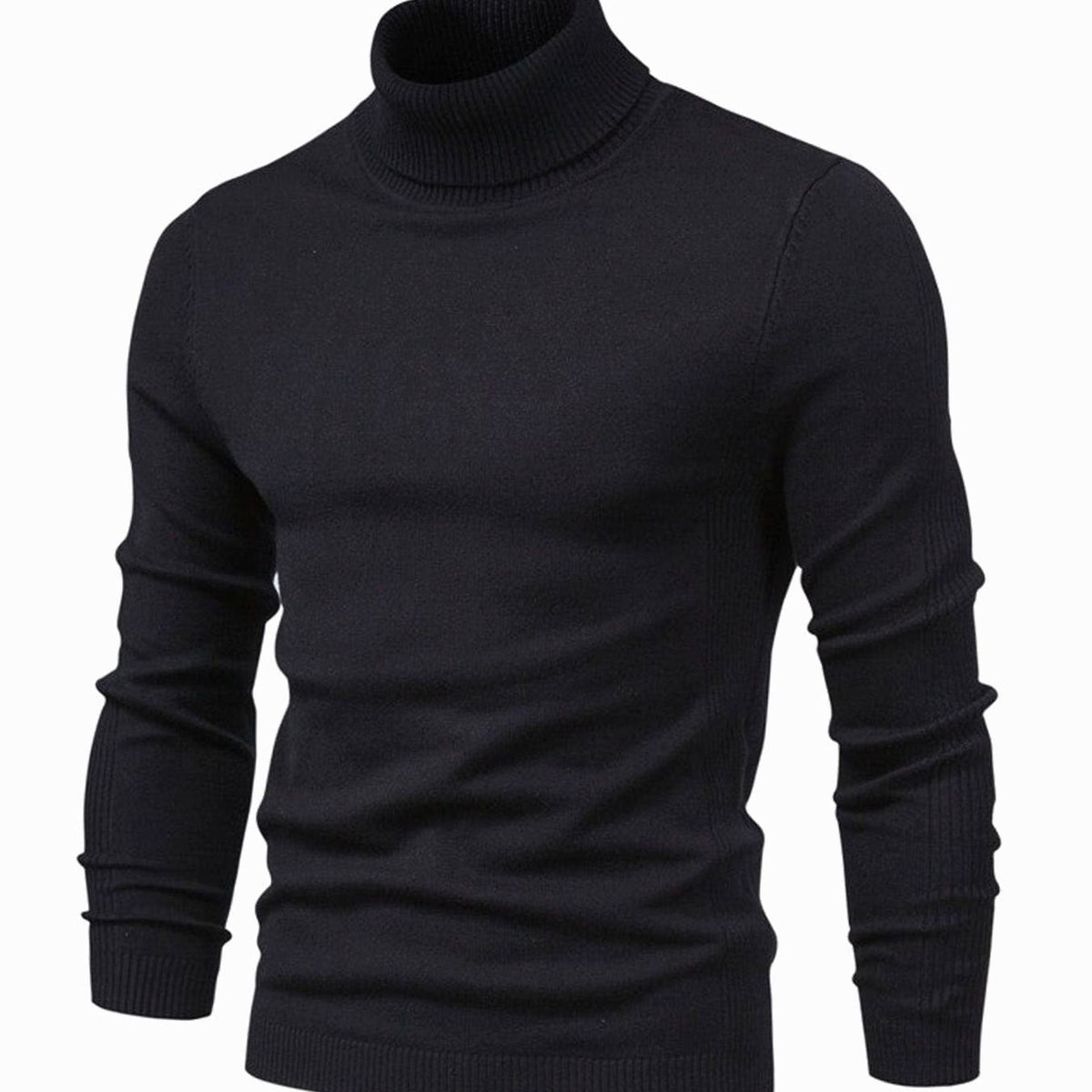 Herren-Strickpullover mit Rollkragen und langen Ärmeln-Sweaters for men-Alpenkind