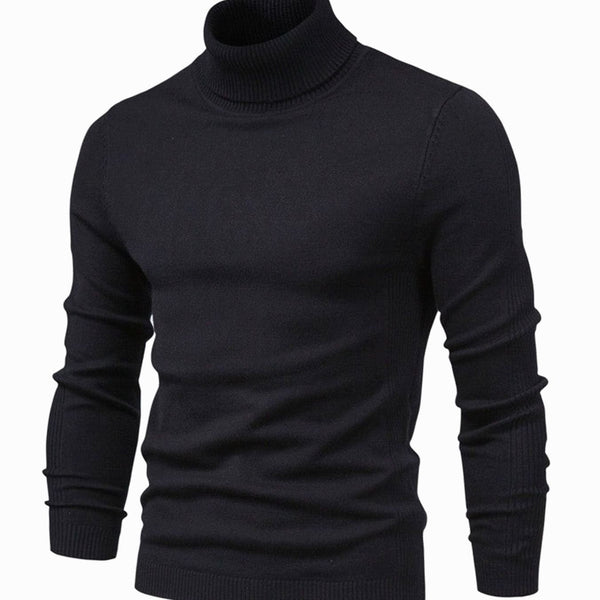 Herren-Strickpullover mit Rollkragen und langen Ärmeln-Sweaters for men-Alpenkind