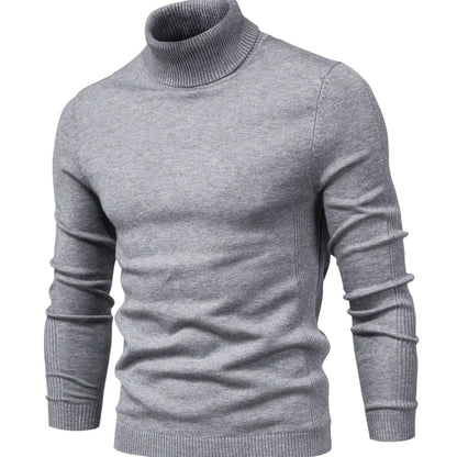Herren-Strickpullover mit Rollkragen und langen Ärmeln-Sweaters for men-Alpenkind