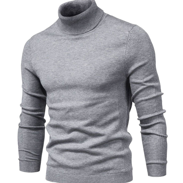 Herren-Strickpullover mit Rollkragen und langen Ärmeln-Sweaters for men-Alpenkind