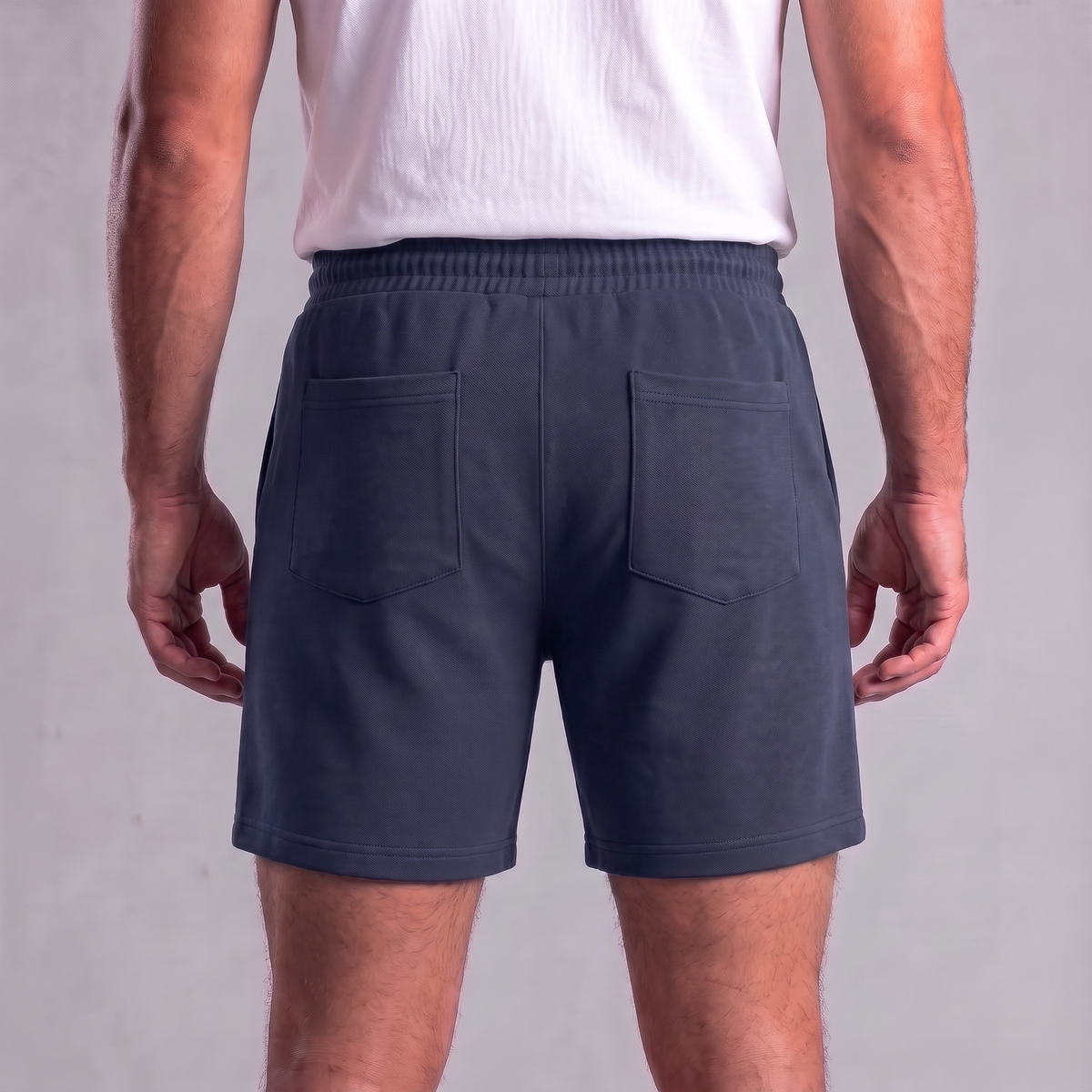 Herren-Sweatshorts mit Kordelzug und Nahtdetails-Shorts for men-Alpenkind