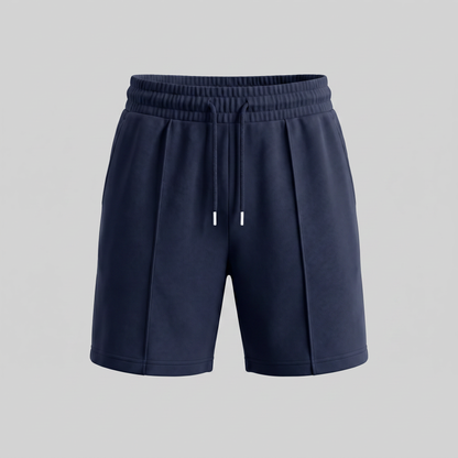 Herren-Sweatshorts mit Kordelzug und Nahtdetails-Shorts for men-Alpenkind