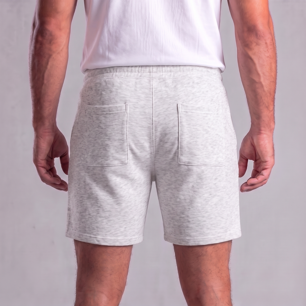 Herren-Sweatshorts mit Kordelzug und Nahtdetails-Shorts for men-Alpenkind