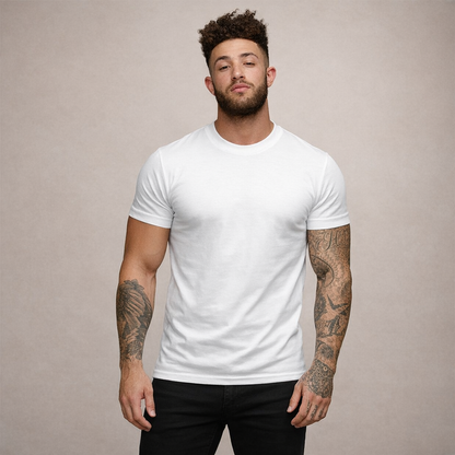 Herren-T-Shirt mit Rundhalsausschnitt und kurzen Ärmeln-T-shirt for men-Alpenkind