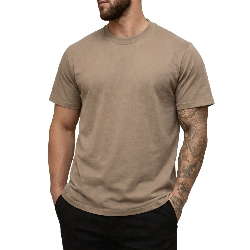 Herren-T-Shirt mit Rundhalsausschnitt und kurzen Ärmeln-T-shirt for men-Alpenkind