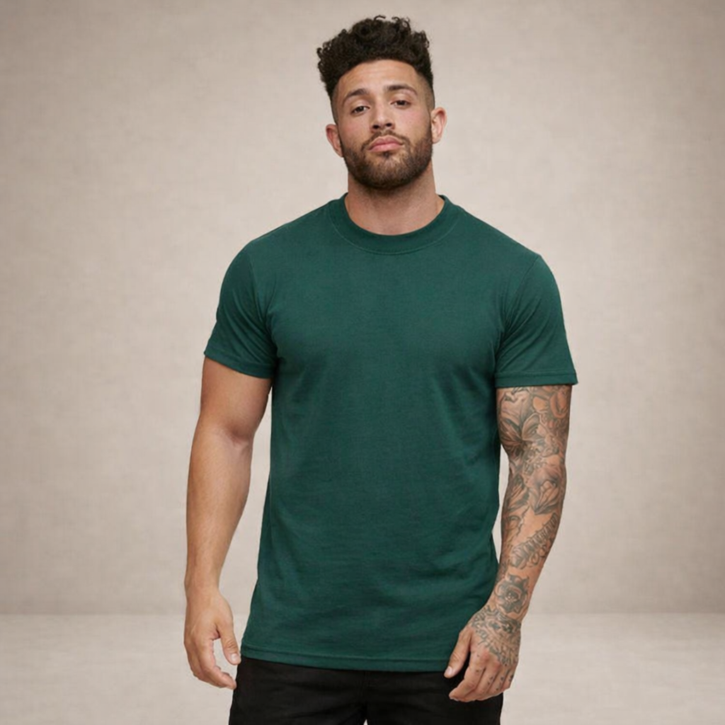 Herren-T-Shirt mit Rundhalsausschnitt und kurzen Ärmeln-T-shirt for men-Alpenkind