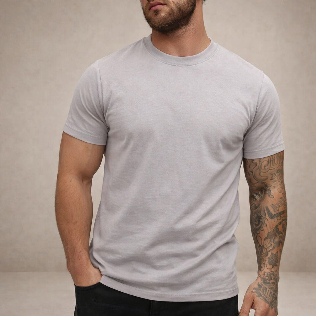 Herren-T-Shirt mit Rundhalsausschnitt und kurzen Ärmeln-T-shirt for men-Alpenkind