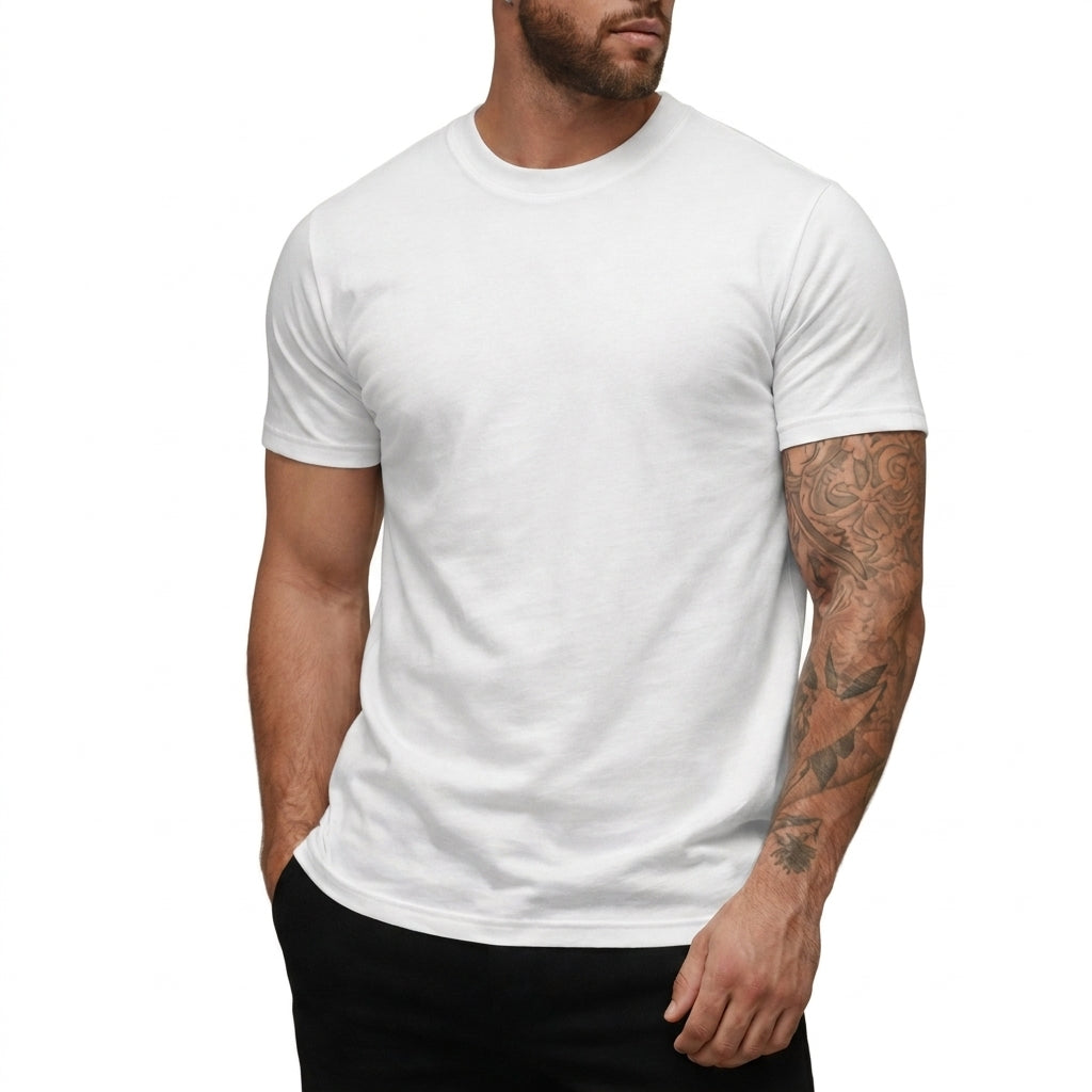 Herren-T-Shirt mit Rundhalsausschnitt und kurzen Ärmeln-T-shirt for men-Alpenkind