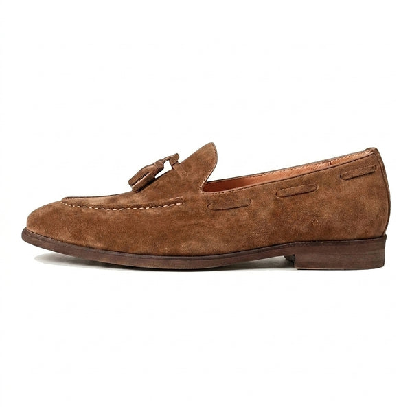 Herren Tassel-Loafer mit Velours-Optik und Mokassin-Naht-Footwear for men-Alpenkind