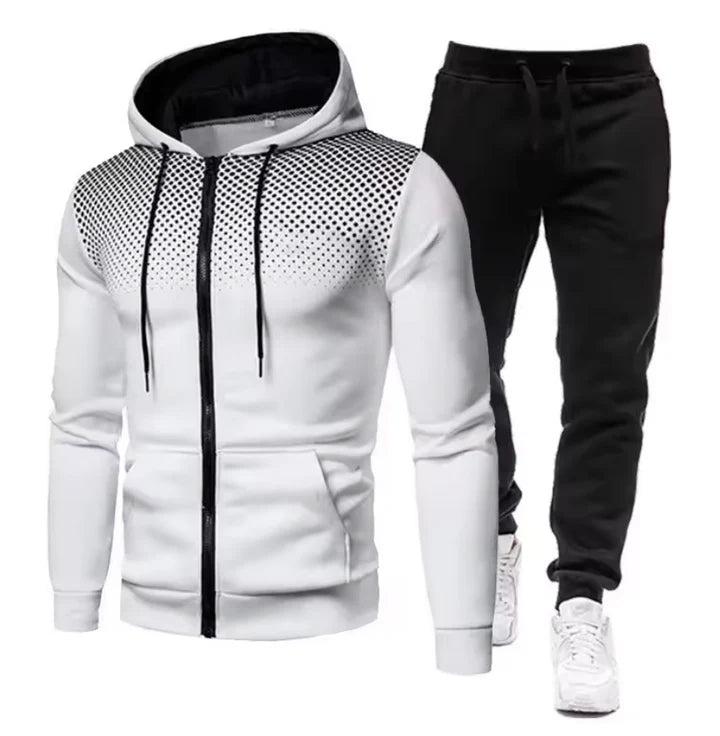 Herren Trainingsanzug Set mit Kapuze-Men Sets-Alpenkind