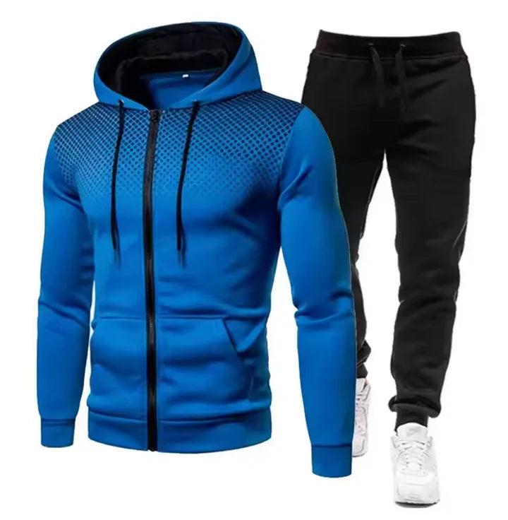 Herren Trainingsanzug Set mit Kapuze-Men Sets-Alpenkind