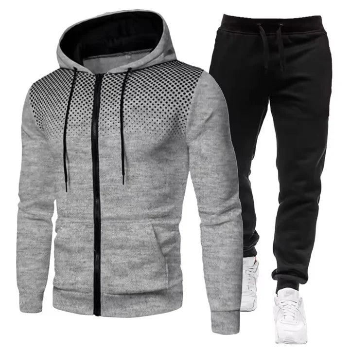 Herren Trainingsanzug Set mit Kapuze-Men Sets-Alpenkind