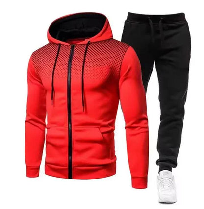 Herren Trainingsanzug Set mit Kapuze-Men Sets-Alpenkind