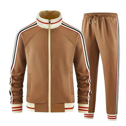 Herren Trainingsanzug Set mit Reißverschluss-Men Sets-Alpenkind