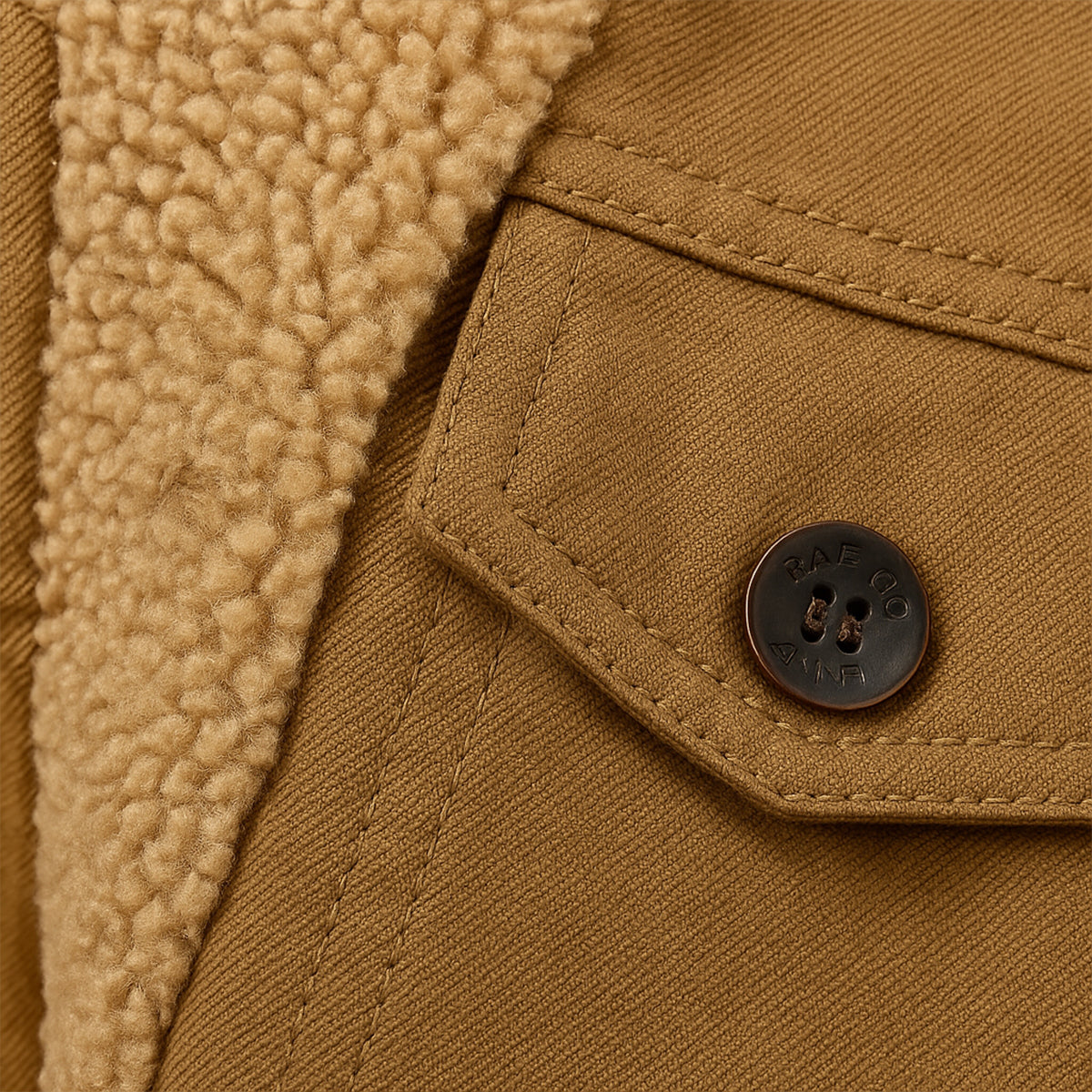 Herren-Utility-Jacke mit Fleecefutter und Knopfleiste-Jackets for men-Alpenkind