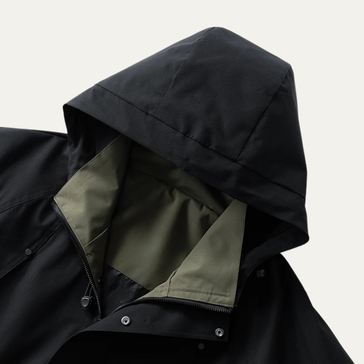 Herren-Utility-Jacke mit Kapuze und Kontrastfutter-Jackets for men-Alpenkind