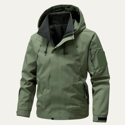 Herren-Utility-Jacke mit Kapuze und Kontrastfutter-Jackets for men-Alpenkind