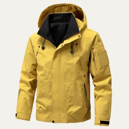 Herren-Utility-Jacke mit Kapuze und Kontrastfutter-Jackets for men-Alpenkind