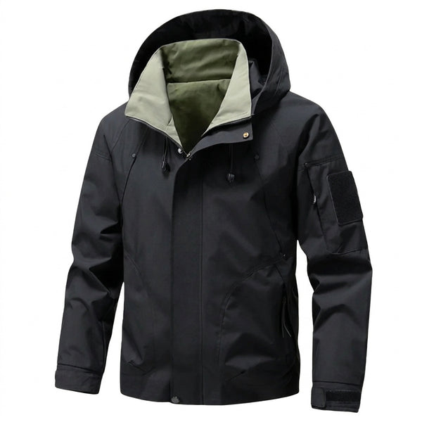 Herren-Utility-Jacke mit Kapuze und Kontrastfutter-Jackets for men-Alpenkind