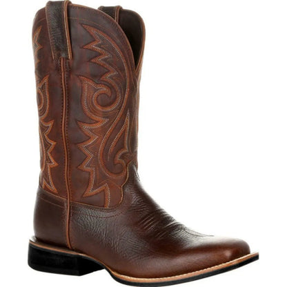 Herren Westernstiefel mit geprägtem Schaft und Zuglaschen-Footwear for men-Alpenkind