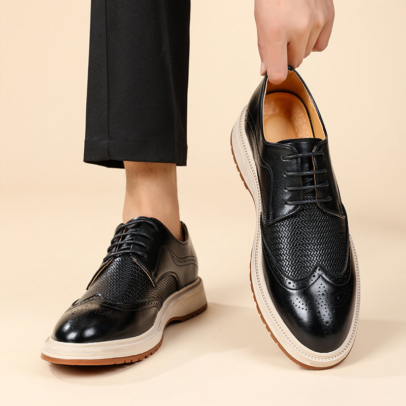 Herren Wingtip Schnürschuhe im Brogue-Stil-Footwear for men-Alpenkind