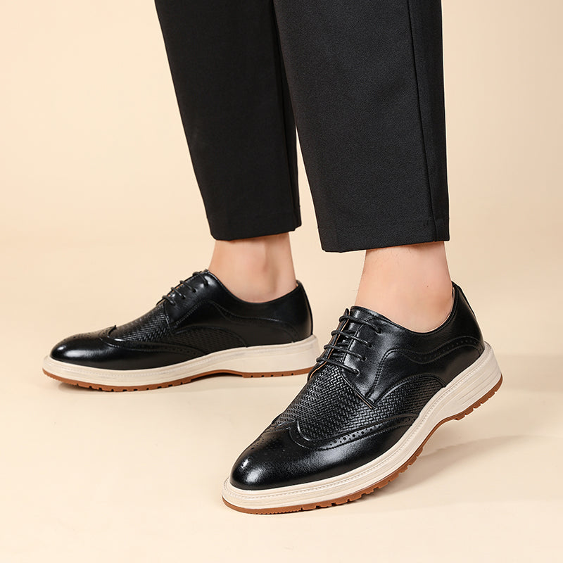 Herren Wingtip Schnürschuhe im Brogue-Stil-Footwear for men-Alpenkind
