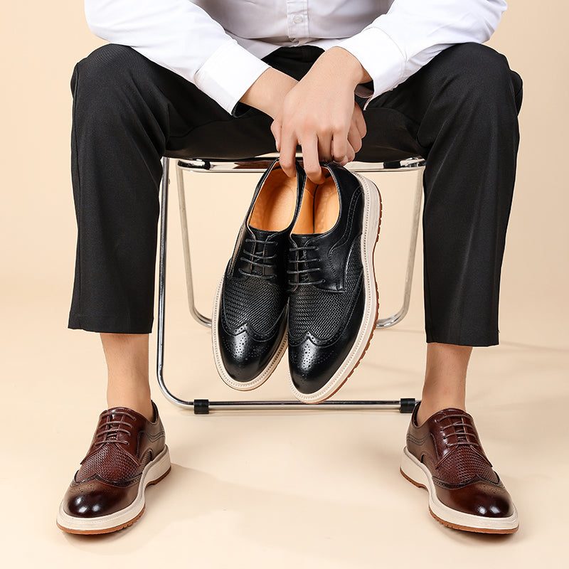 Herren Wingtip Schnürschuhe im Brogue-Stil-Footwear for men-Alpenkind