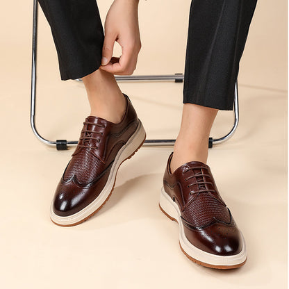 Herren Wingtip Schnürschuhe im Brogue-Stil-Footwear for men-Alpenkind