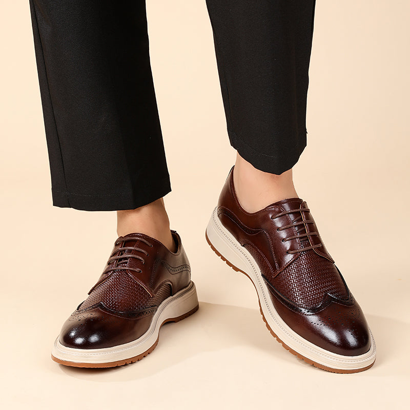 Herren Wingtip Schnürschuhe im Brogue-Stil-Footwear for men-Alpenkind