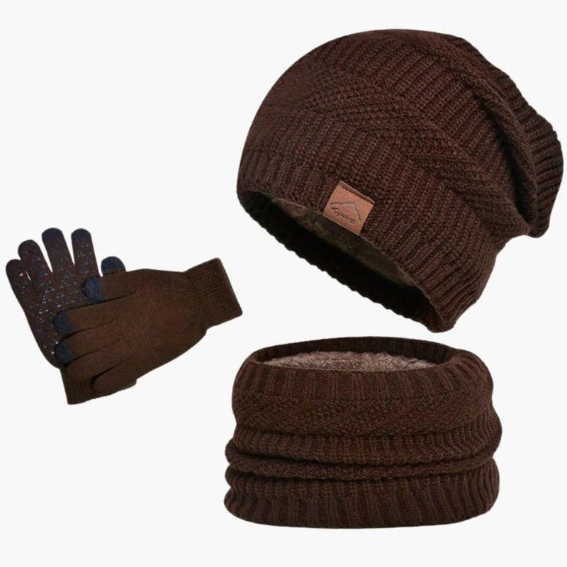 Herren Winterset – Dreiteiliges warmes Set für kalte Tage-Accessoire-Alpenkind