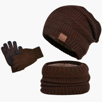 Herren Winterset – Dreiteiliges warmes Set für kalte Tage-Accessoire-Alpenkind