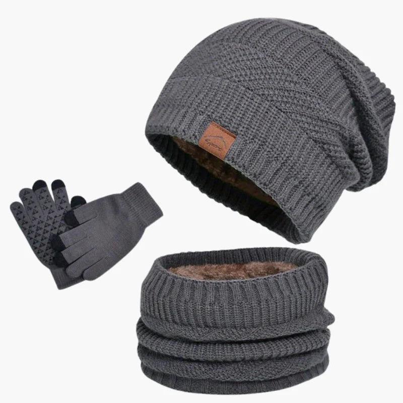 Herren Winterset – Dreiteiliges warmes Set für kalte Tage-Accessoire-Alpenkind