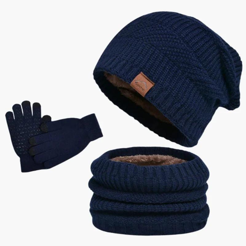 Herren Winterset – Dreiteiliges warmes Set für kalte Tage-Accessoire-Alpenkind