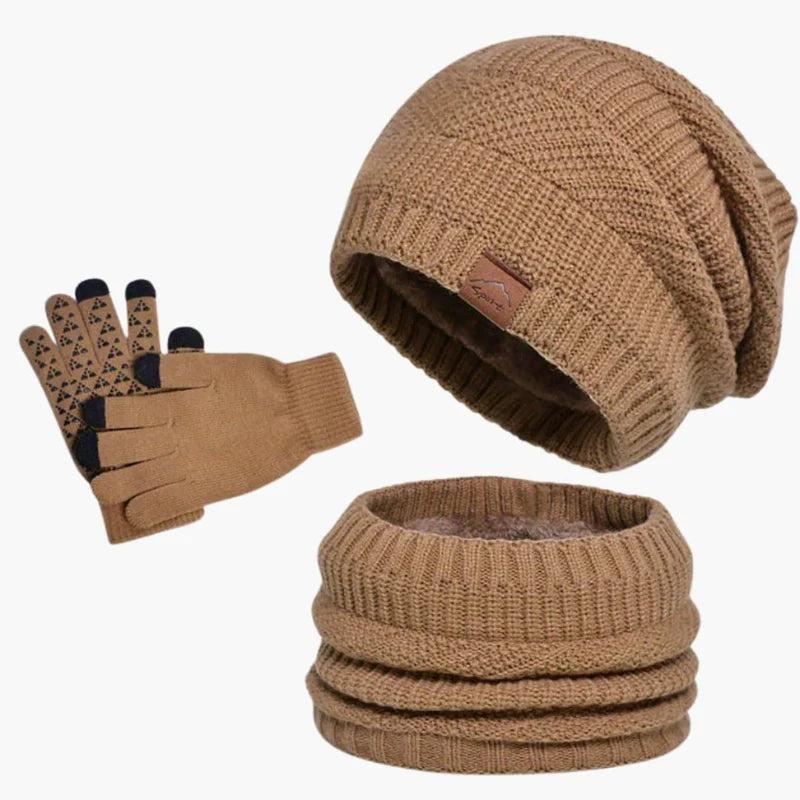 Herren Winterset – Dreiteiliges warmes Set für kalte Tage-Accessoire-Alpenkind