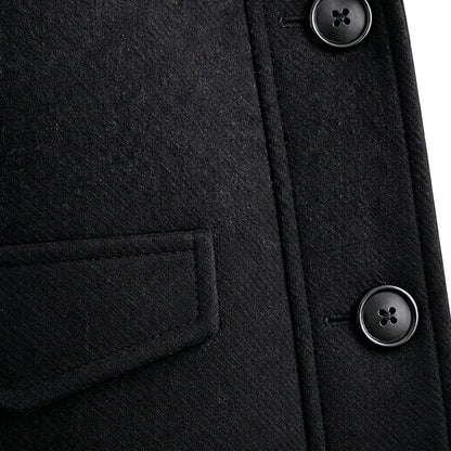 Herren-Wollmantel mit innerer Reißverschlussschicht-Jackets for men-Alpenkind