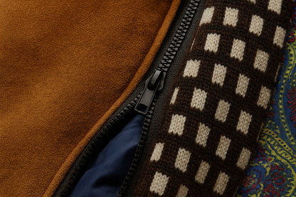 Herren-Wollmischmantel mit Steppfutter und Stehkragen-Coats for men-Alpenkind