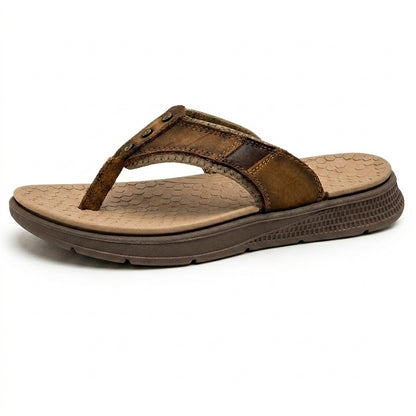 Herren Zehentrenner mit Nietenriemen und Wabenstruktur-Decksohle-Footwear for men-Alpenkind