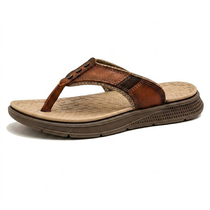 Herren Zehentrenner mit Nietenriemen und Wabenstruktur-Decksohle-Footwear for men-Alpenkind