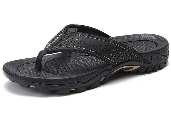 Herren-Zehentrenner mit perforiertem Riemen-Footwear for men-Alpenkind