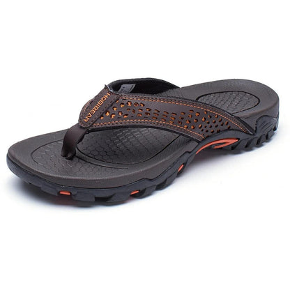Herren-Zehentrenner mit perforiertem Riemen-Footwear for men-Alpenkind