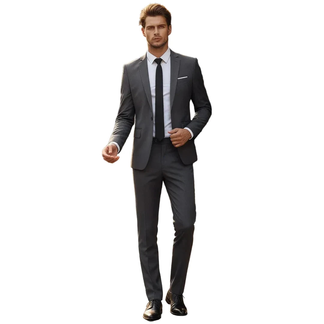 Herren Zweiteiler Anzug mit Sakko und Hose-Men Sets-Alpenkind