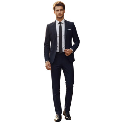 Herren Zweiteiler Anzug mit Sakko und Hose-Men Sets-Alpenkind