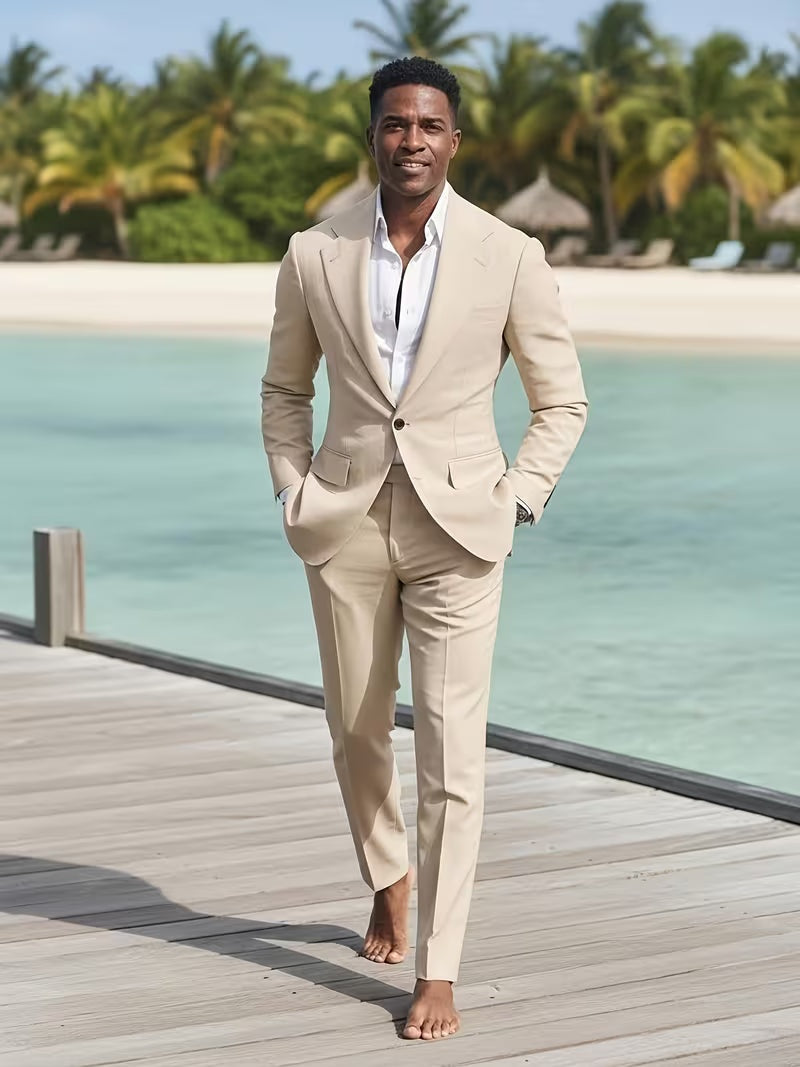 Herren-Zweiteiler mit fallendem Revers-Suits for men-Alpenkind