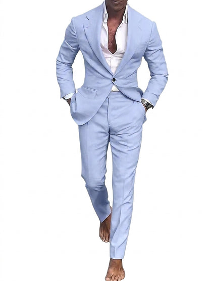 Herren-Zweiteiler mit fallendem Revers-Suits for men-Alpenkind