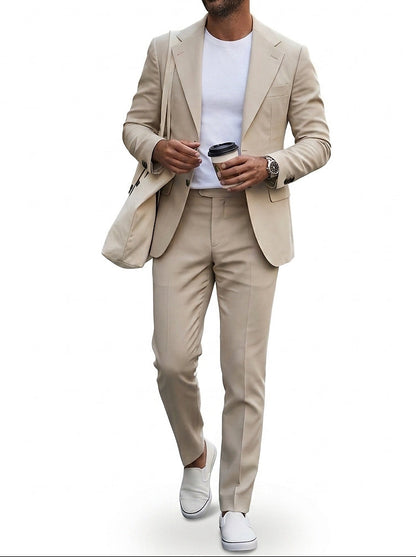 Herren-Zweiteiler mit fallendem Revers-Suits for men-Alpenkind