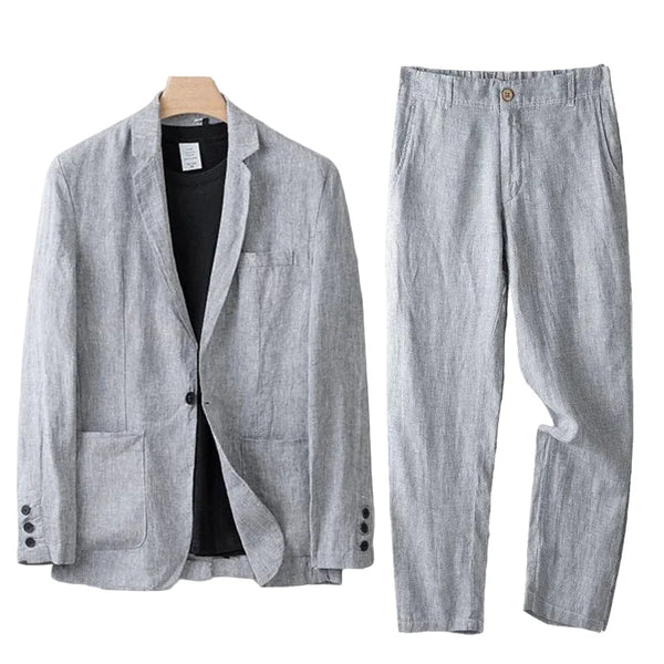 Herren Zweiteiliger Anzug mit Einreihigem Sakko und Gerader Hose-Shirts for men-Alpenkind