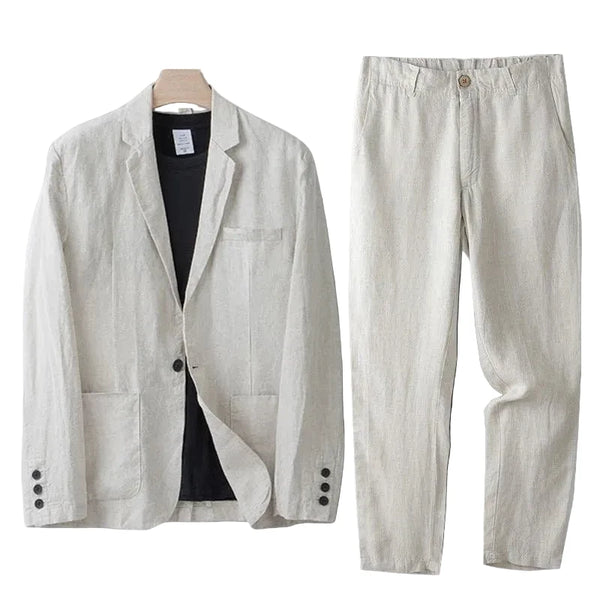 Herren Zweiteiliger Anzug mit Einreihigem Sakko und Gerader Hose-Shirts for men-Alpenkind